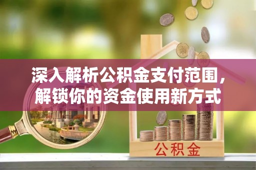 城西深入解析公积金支付范围，解锁你的资金使用新方式