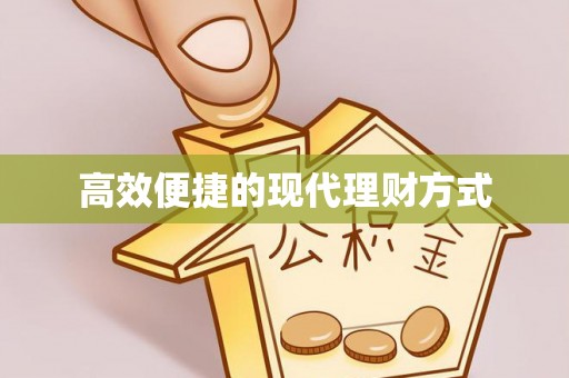 城西高效便捷的现代理财方式