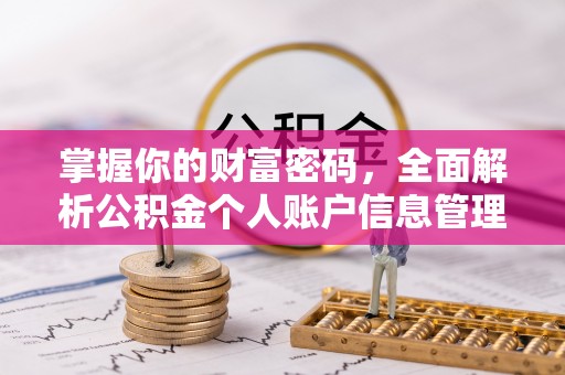 城西掌握你的财富密码，全面解析公积金个人账户信息管理