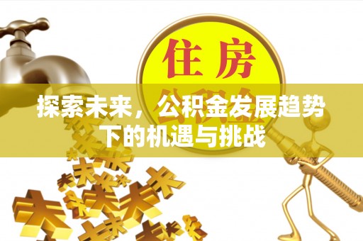 城西探索未来，公积金发展趋势下的机遇与挑战