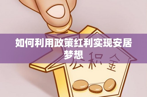 城西如何利用政策红利实现安居梦想