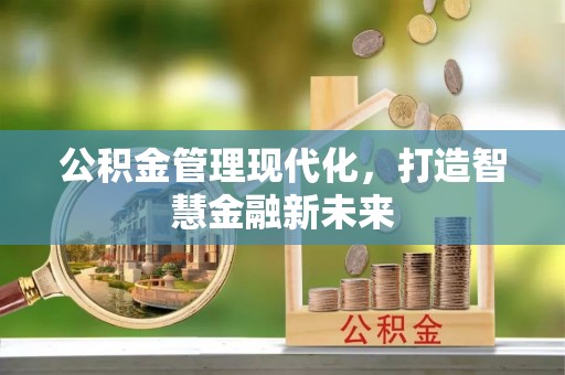 城西公积金管理现代化，打造智慧金融新未来